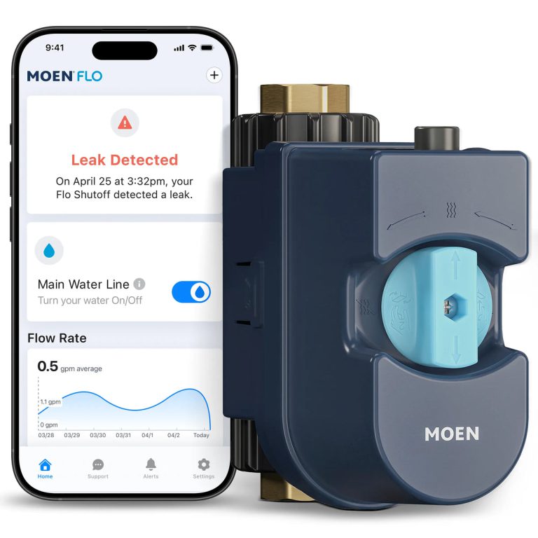 Flo by Moen Gen 2 Smart Water Monitor and Shutoff with the Moen Smart Water mobile app