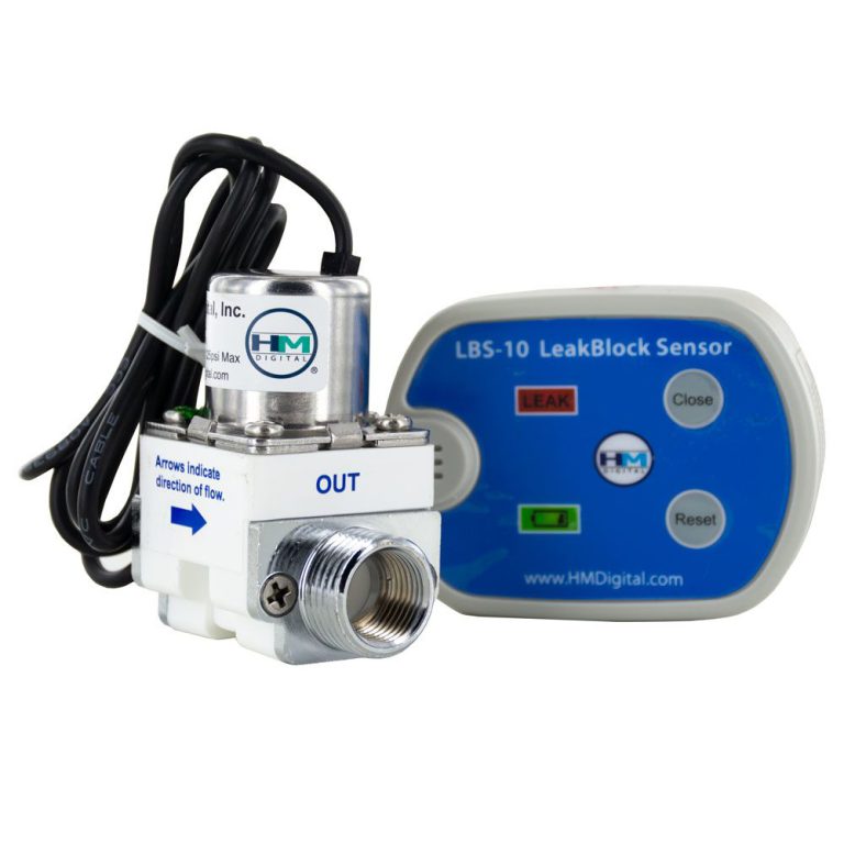 HM Digital LBS-10 Leak Block Sensor with latching solenoid valve and sensing pad