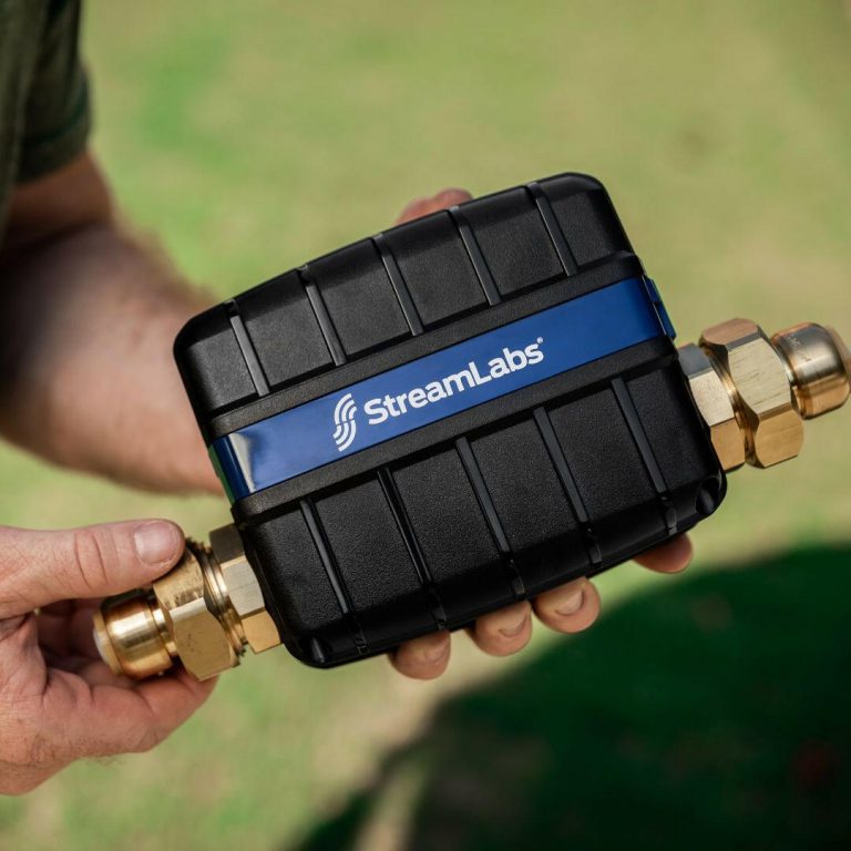StreamLabs Control shown with SharkBite quick-connect brass union fittings